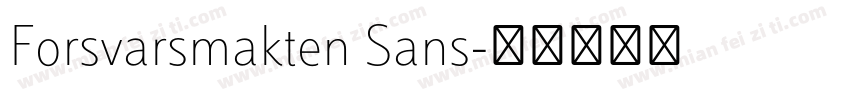 Forsvarsmakten Sans字体转换